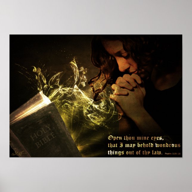 Poster Psaume 119:18 Imprimer (Devant)