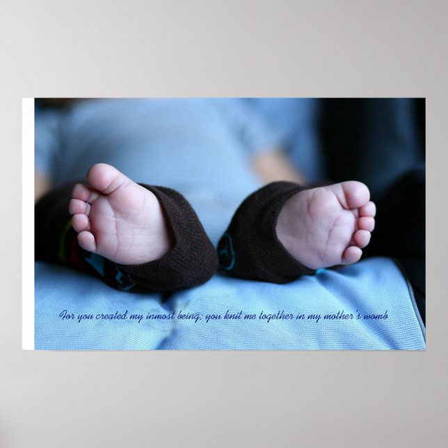 Poster Psaume 139:13 (Devant)