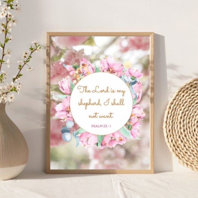 Poster Psaume 23 : 1 - L'Éternel est mon Berger (Créateur téléchargé)