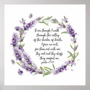 Poster Psaume 23 : 4