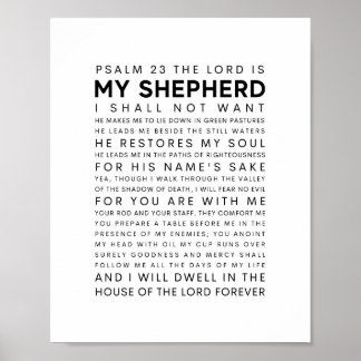 Poster Psaume 23 Le Seigneur est mon Berger