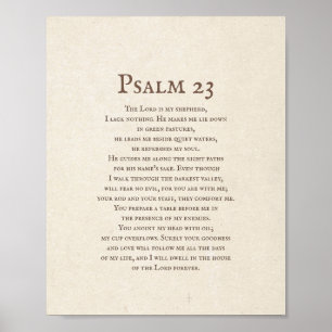 Poster Psaume 23 Le Seigneur est mon Berger