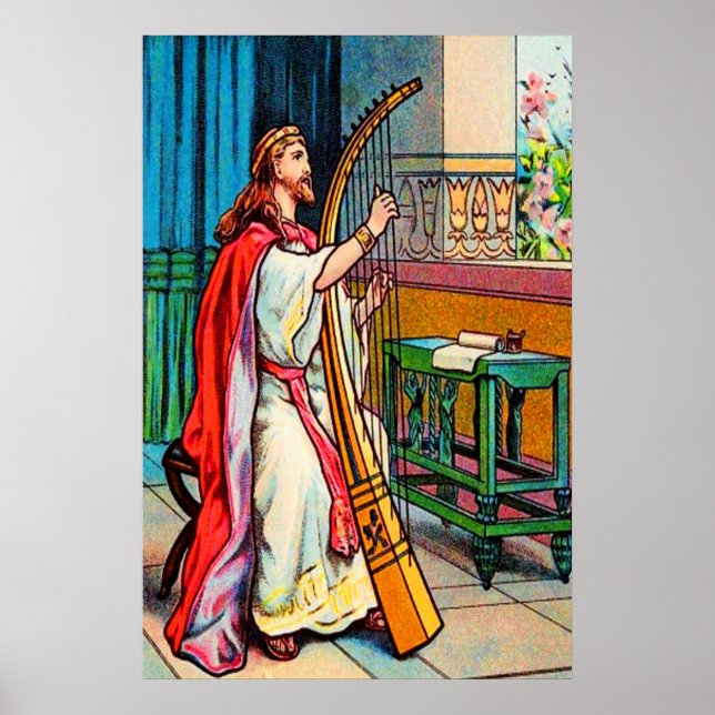 Poster Psaume 32 L'affiche Joy Over Pardon de David (Devant)