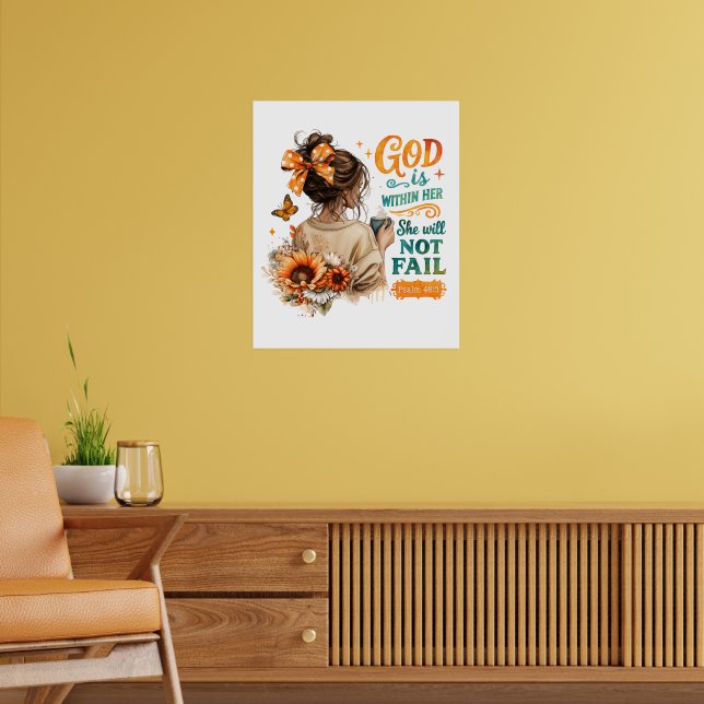 Poster Psaume 46:5... (Salon 2)