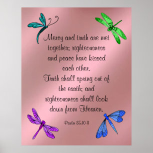 Poster Psaume 85:10-11