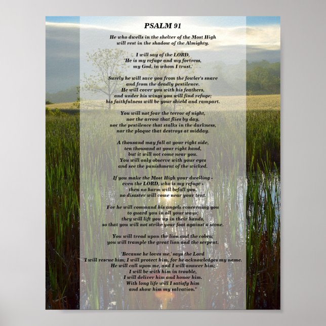 Poster Psaume 91 (Devant)