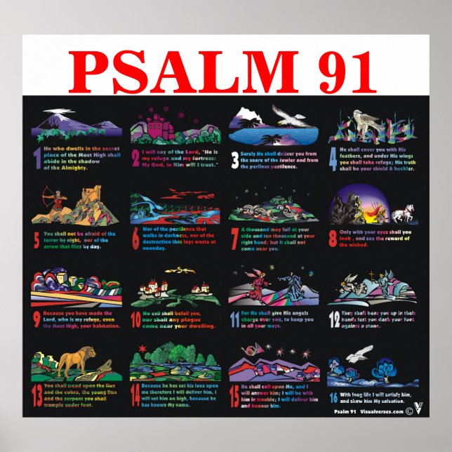 Poster Psaume 91:1-16 (Devant)