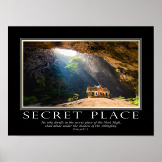 Poster Psaume 91 Bible Verse Anglais Inspirationnel Poste