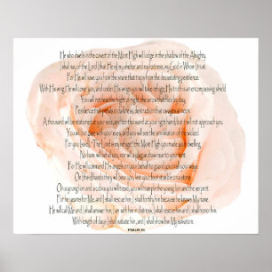 Poster Psaume 91 Le Seigneur est mon refuge