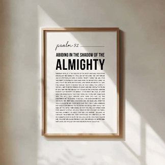 Poster Psaume 91 NKJV