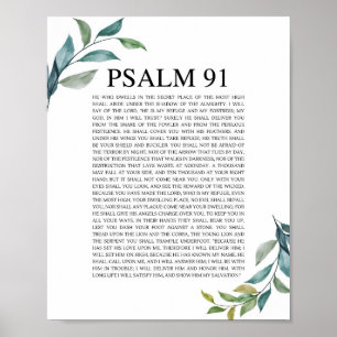 Poster Psaume 91 NKJV
