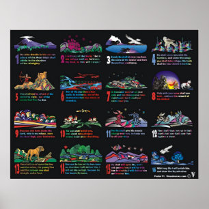 Poster Psaume illustrée 91