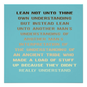 Poster Psaume sarcastique