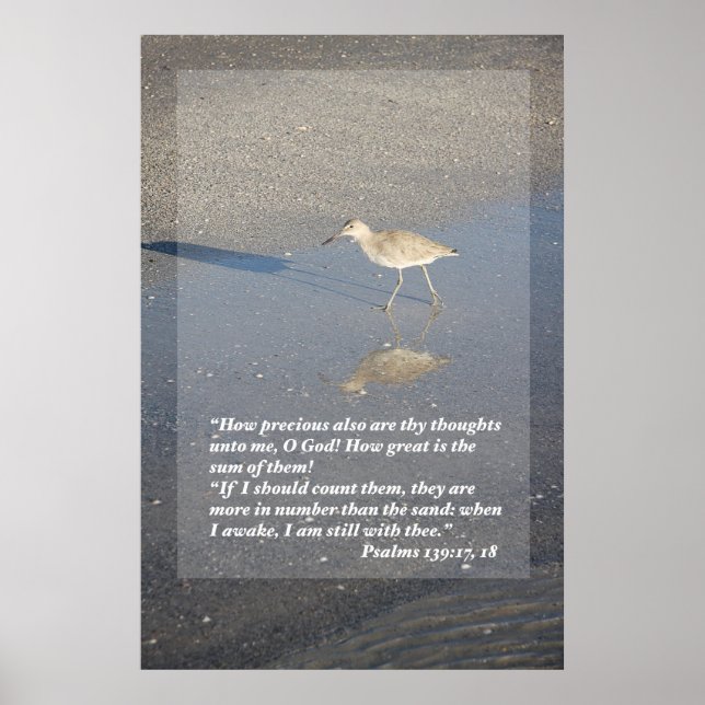 Poster Psaumes 139 : 17-18 Imprimer (Devant)