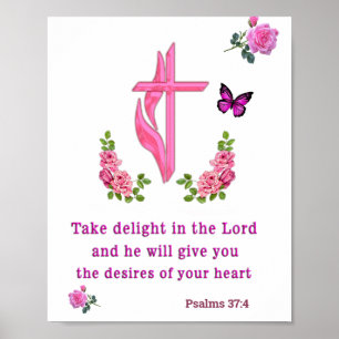 Poster Psaumes 37:4