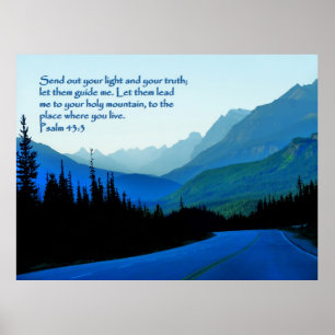 Poster Psaumes 43:3 Inspiration