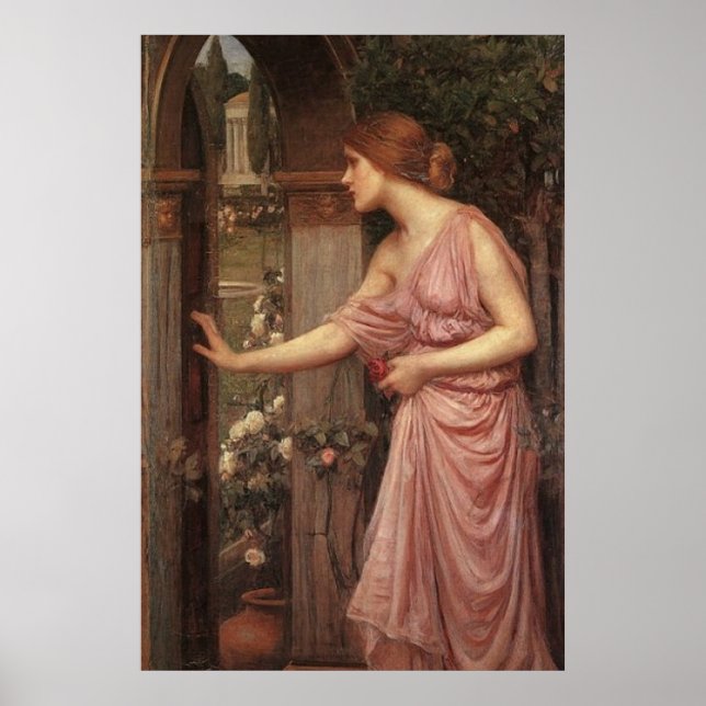 Poster Psyche Ouverture de la porte dans le jardin de Cup (Devant)