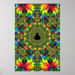 Poster Psychedelic Mandelbrot