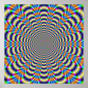 Poster  Psychedelic Ringed Pulse