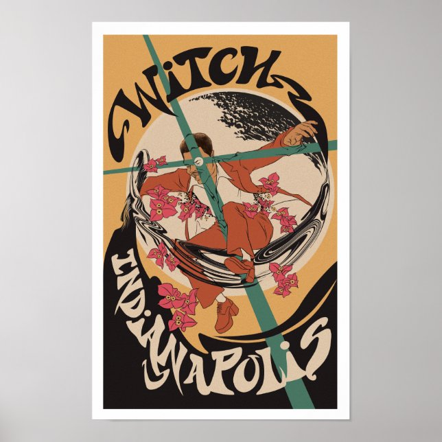 Poster Psychedelic Zamrock WITCH Indianapolis (Devant)