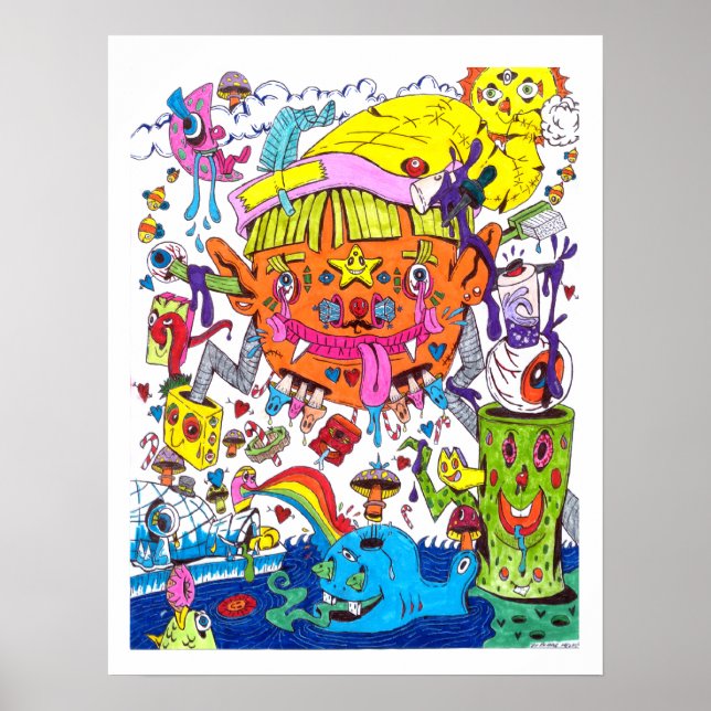 Poster psychédélique #1 (Devant)