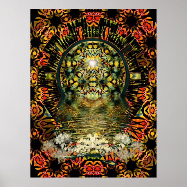 Poster psychédélique de beauté intérieure (Devant)