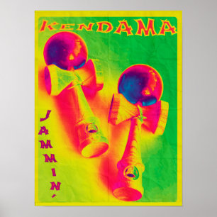Poster psychédélique de Kendama Jammin