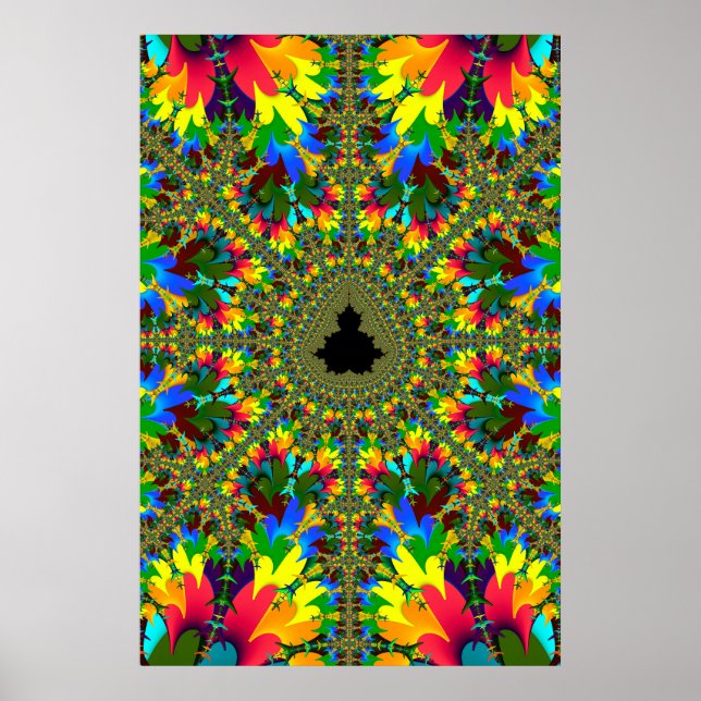 Poster Psychédélique Mandelbrot (Devant)