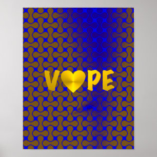 Poster Psychédélique Rétro Vape Coeur