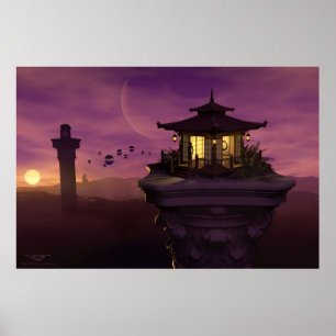 Poster Psychic Watchtowers par J. Matthew Root