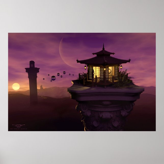 Poster Psychic Watchtowers par J. Matthew Root (Devant)