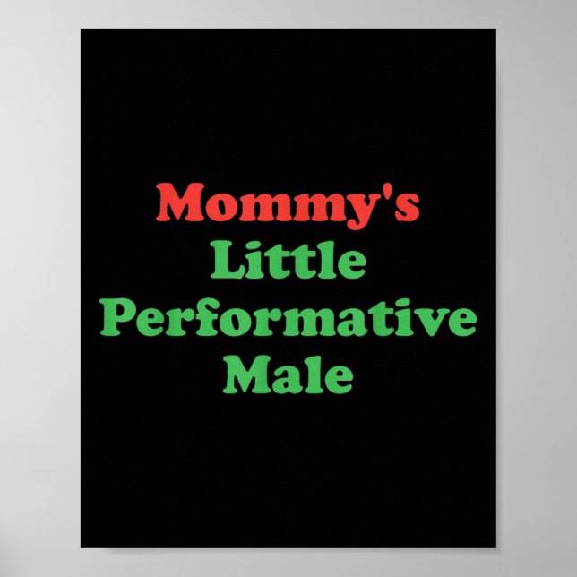 Poster Psychologie, Maman, Petite maman, Mal performatif (Devant)