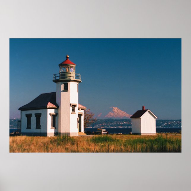 Poster Pt Robinson Light House, Maury Island, Washington (Devant)