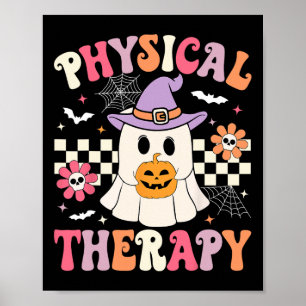 Poster Pt Thérapie Physique Halloween Ghost Rétro Pt Hall