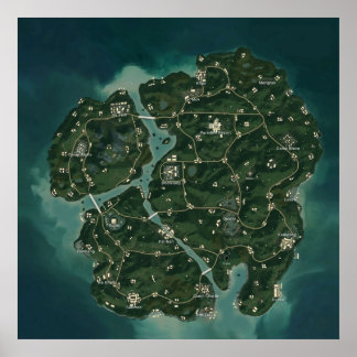 Poster PUBG Nouveau Sanhok Savage 8192x8192