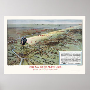 Poster publicitaire de la voie ferrée Port Arthur