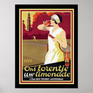 Poster publicitaire hollandais Déco Lemonade 12 x