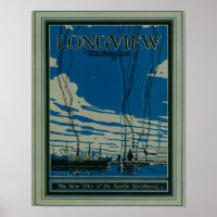 Poster publicitaire Longview, Washington
