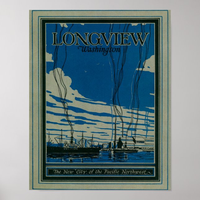Poster publicitaire Longview, Washington (Devant)