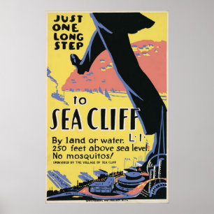 Poster publicitaire Sea Cliff New York