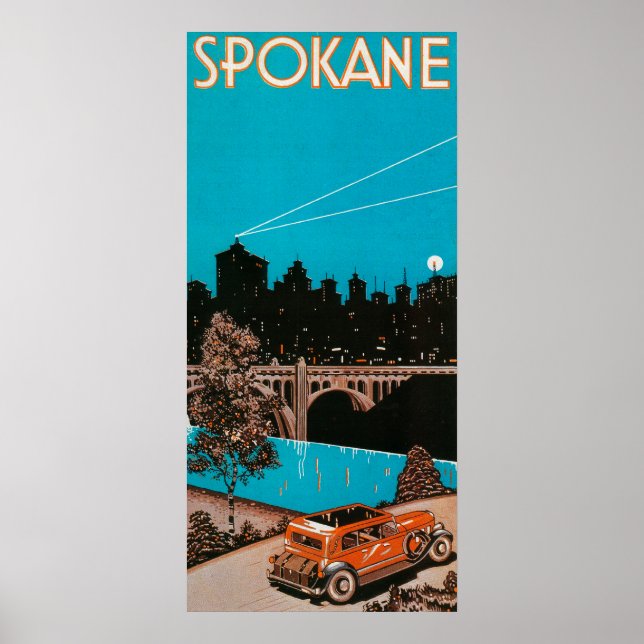Poster publicitaire Spokane #1Spokane, WA (Devant)