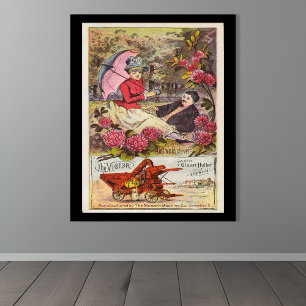 Poster Publicité ancienne pour la machine Clover de Victo