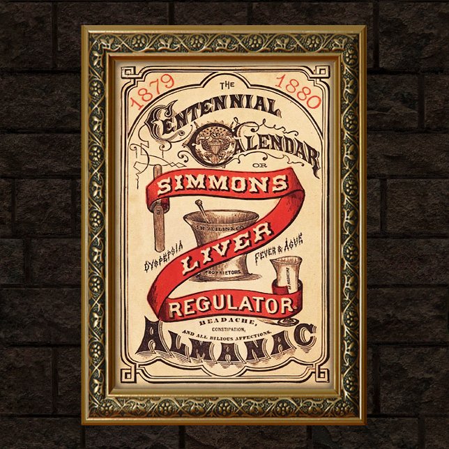 Poster Publicité ancienne pour régulateur hépatique (Créateur téléchargé)