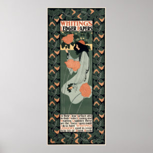 Poster Publicité Art Nouveau vintage 1890 par Will Bradle