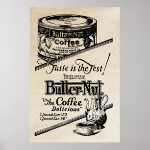 Poster Publicité au café Vintage en 1925