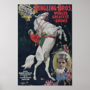 Poster Publicité de cirque Vintage