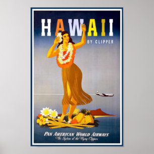 Poster Publicité de cru de l'Affiche-Hawaï