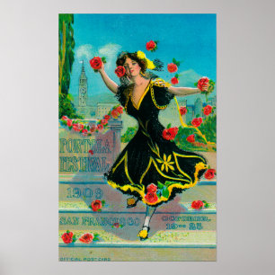 Poster Publicité de festival de Portola (danseur)