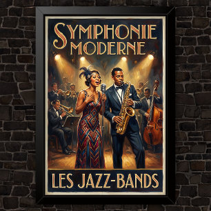 Poster Publicité de mode vintage des années 1920