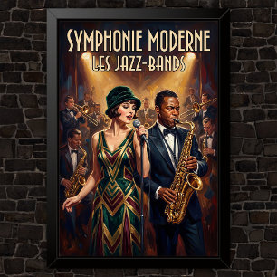 Poster Publicité de mode vintage des années 1920